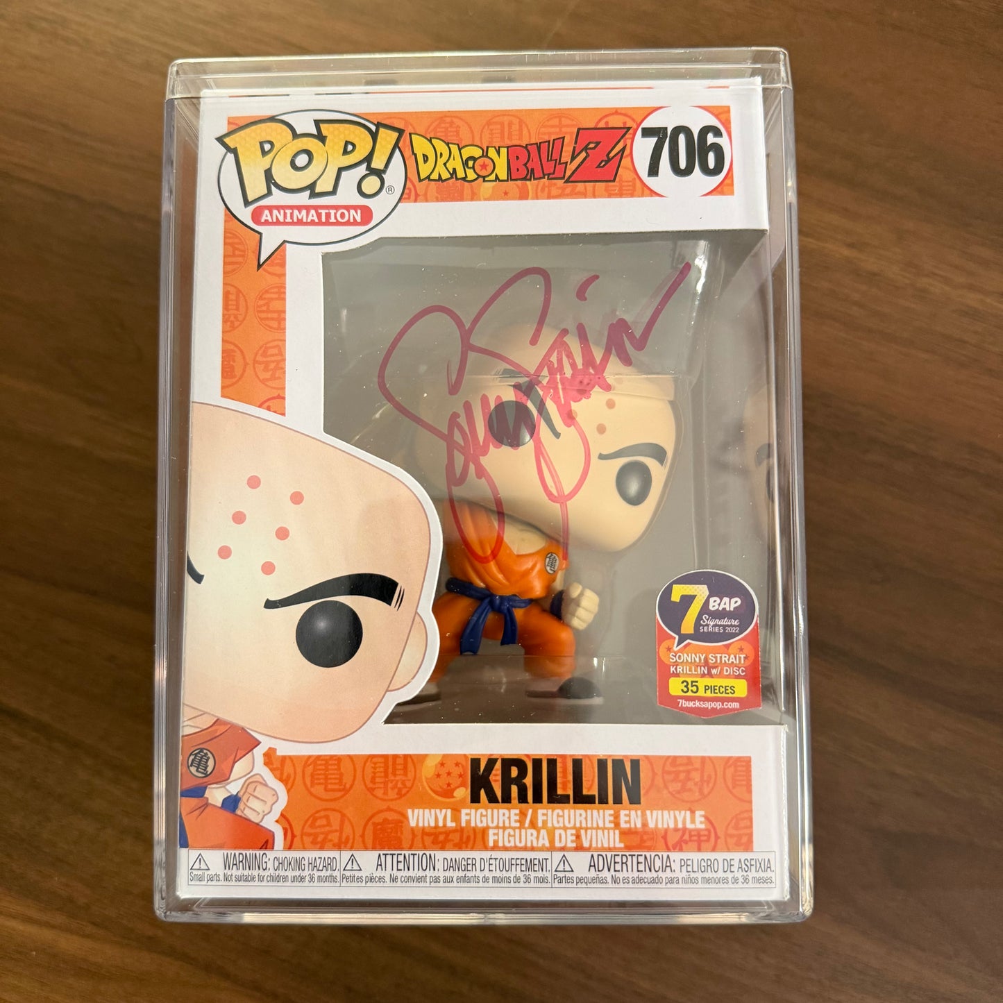 Krillin Signed Funko Pop (7 BAP Signature Series)