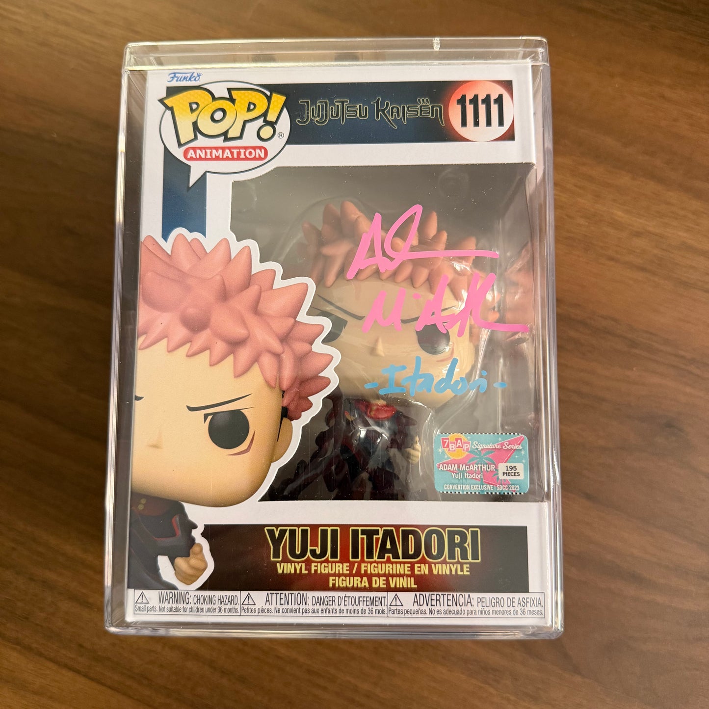 Yuji Itadori Signed Funko Pop (7 BAP Signature Series)