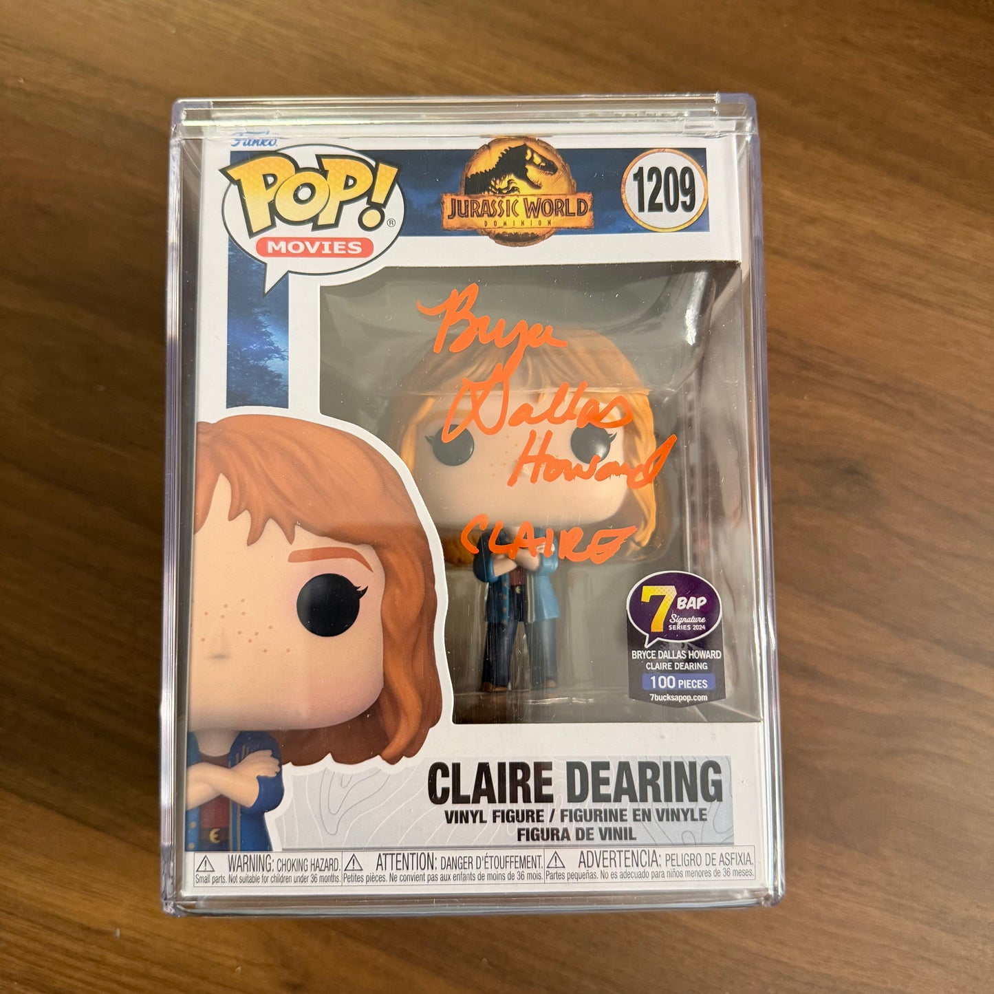 Claire Dearing Signed Funko Pop (7 BAP Signature Series)