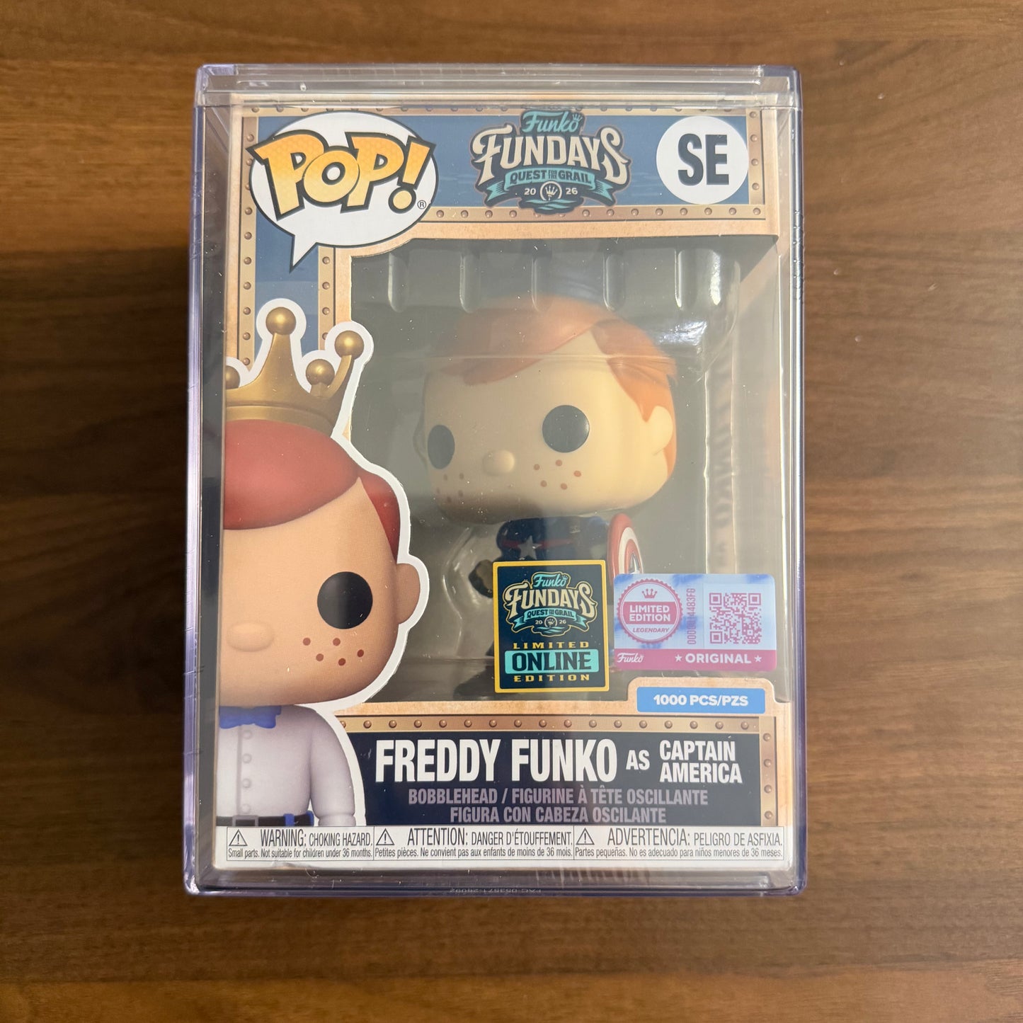 Freddy Funko as Captain America Funko Pop (1,000 Pieces)