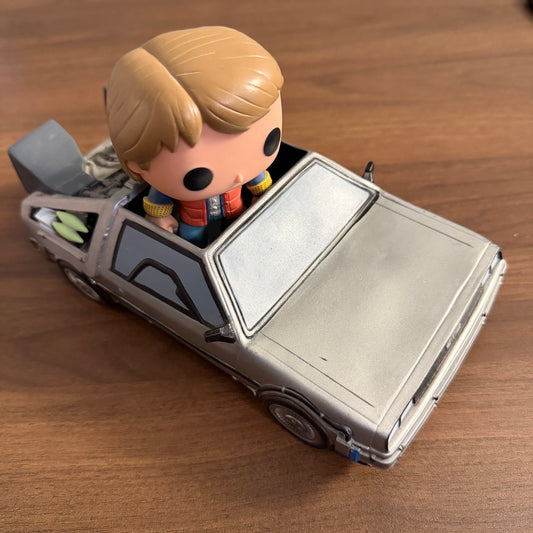 Marty with Delorean Funko Pop Ride (Loose)